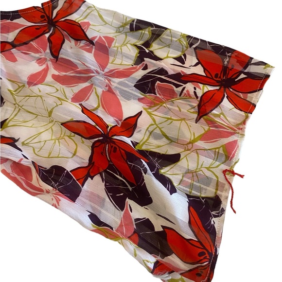 Women’s cold shoulder 3/4 sleeve floral print top by bold Elements NWT size L - Picture 7 of 10